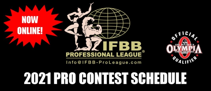 IFBB PRO представила расписание турниров на 2021 год