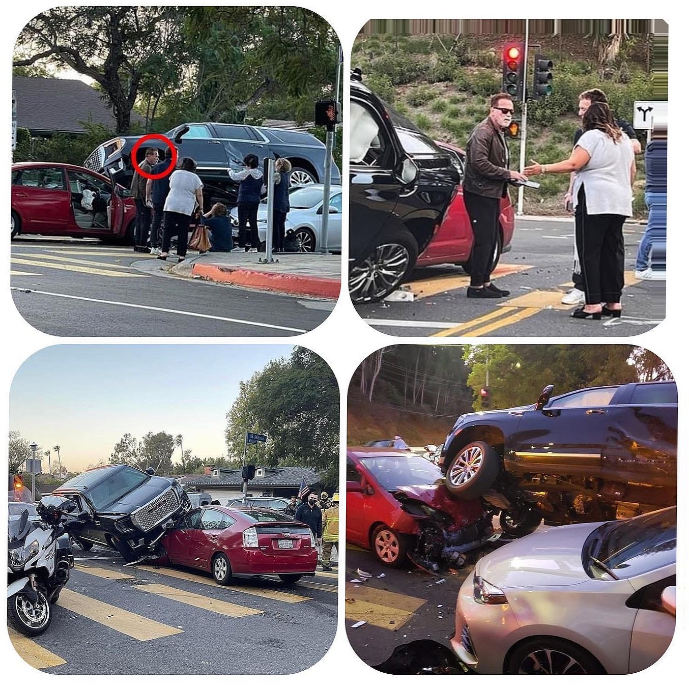 Arnold Schwarzenegger Car Crash