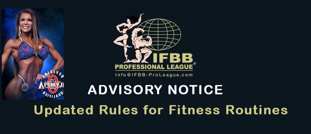 IFBB Professional League Updated Rules for Fitness Routines